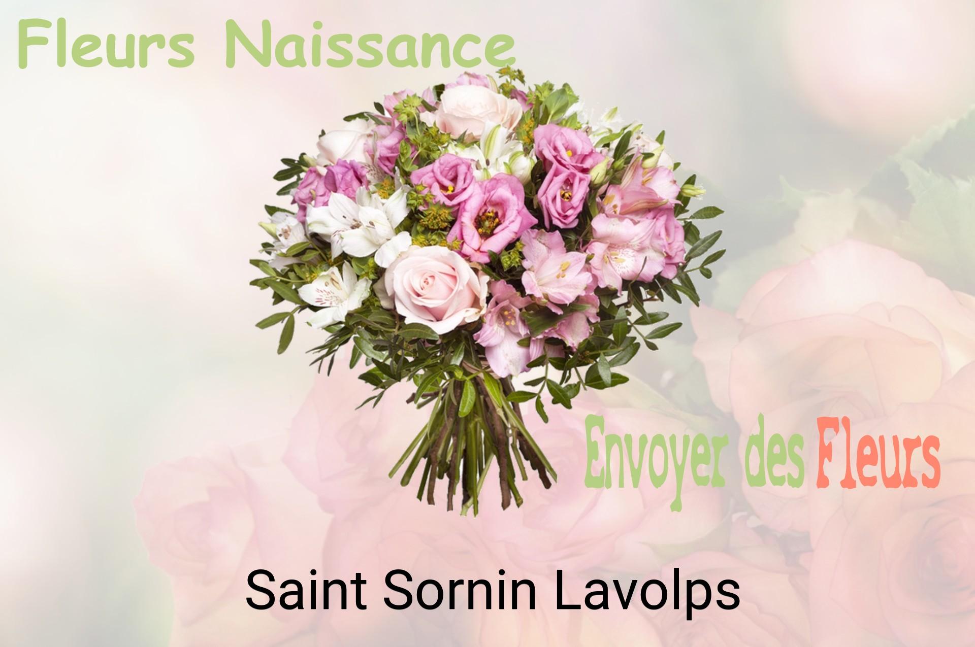 Bouquet de fleurs de naissance livré à Saint-Sornin-Lavolps
